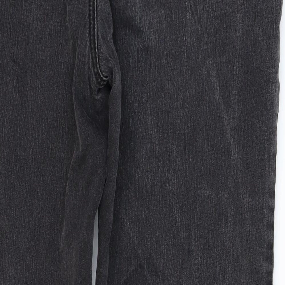 TU Womens Black  Denim Straight Jeans Size 16 L28 in