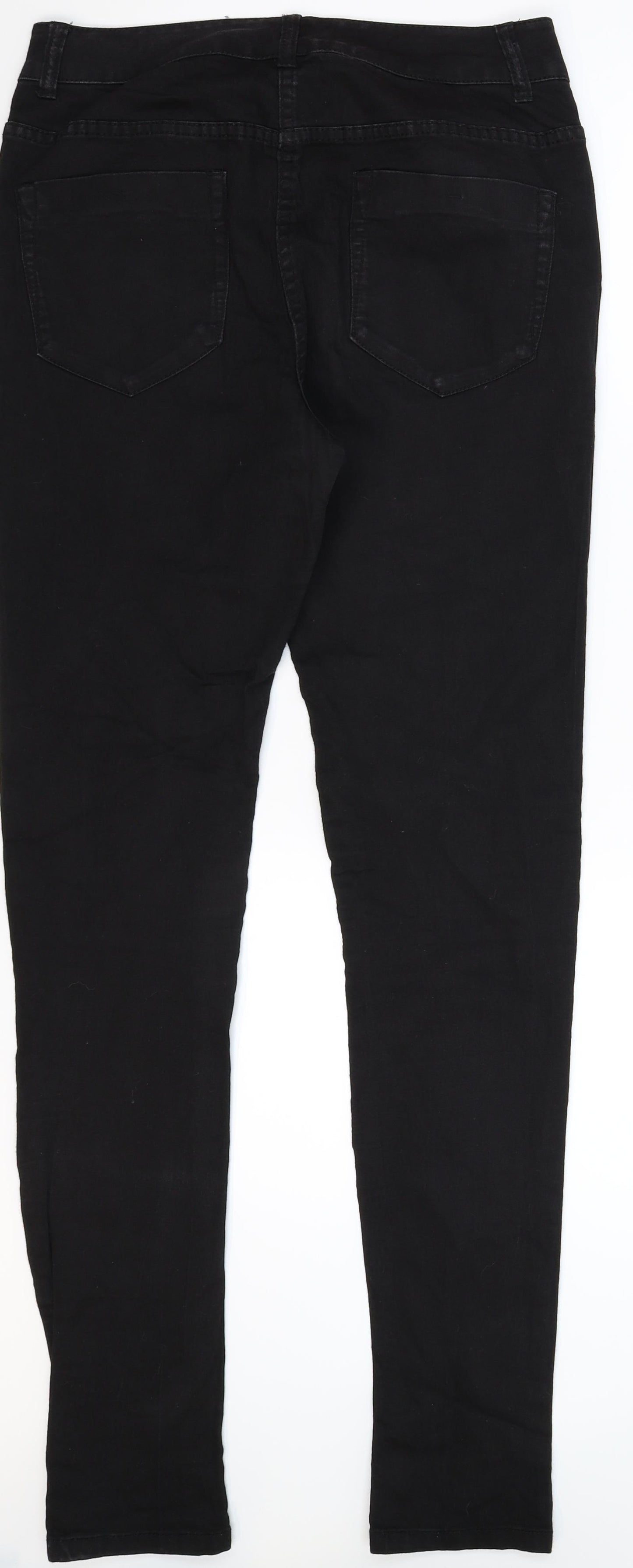 South Womens Black  Denim Jegging Jeans Size 12 L33 in