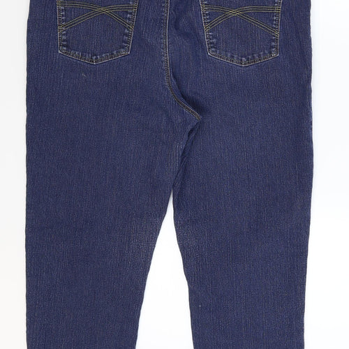 Per Una Womens Blue  Denim Cropped Jeans Size 16 L21 in