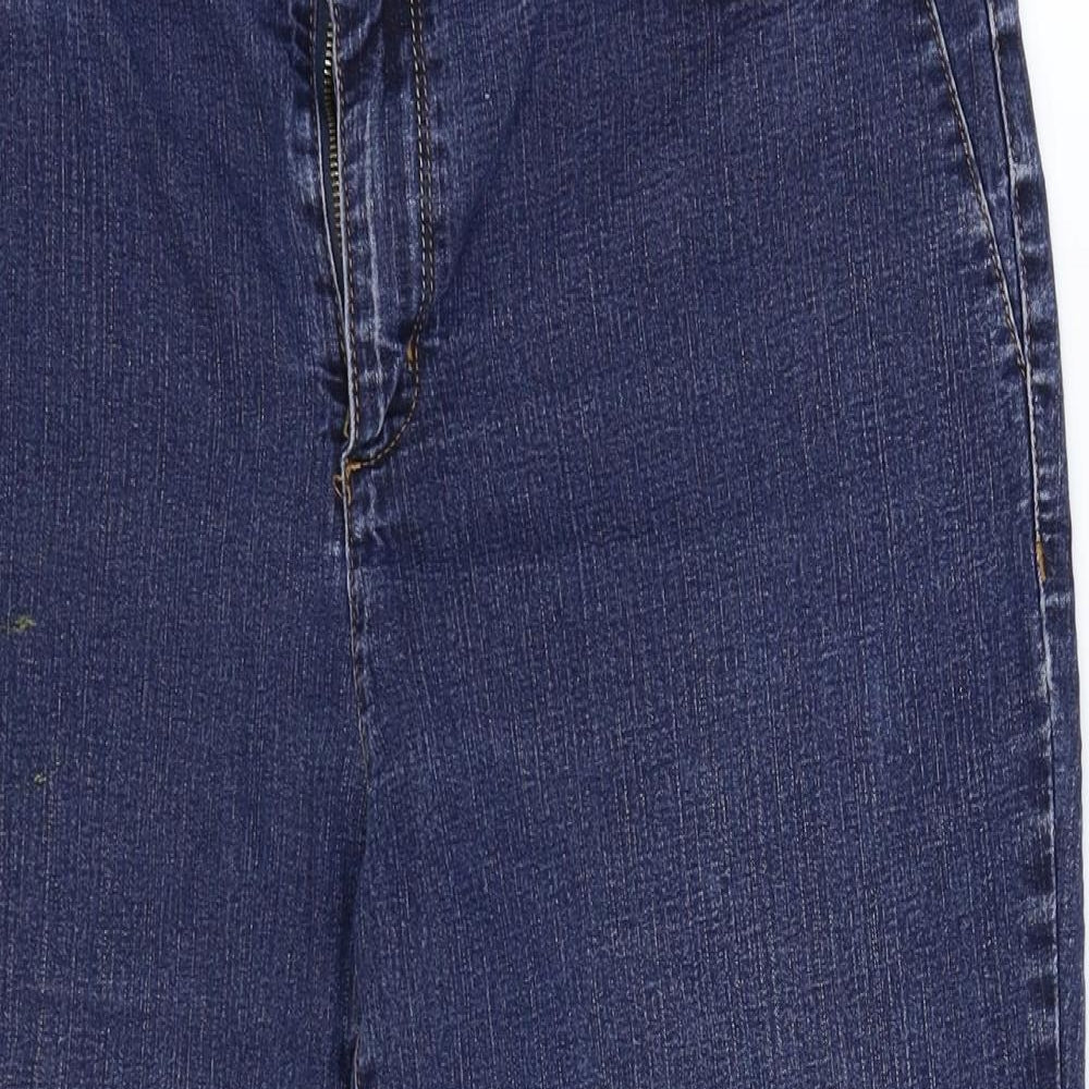 Per Una Womens Blue  Denim Cropped Jeans Size 16 L21 in