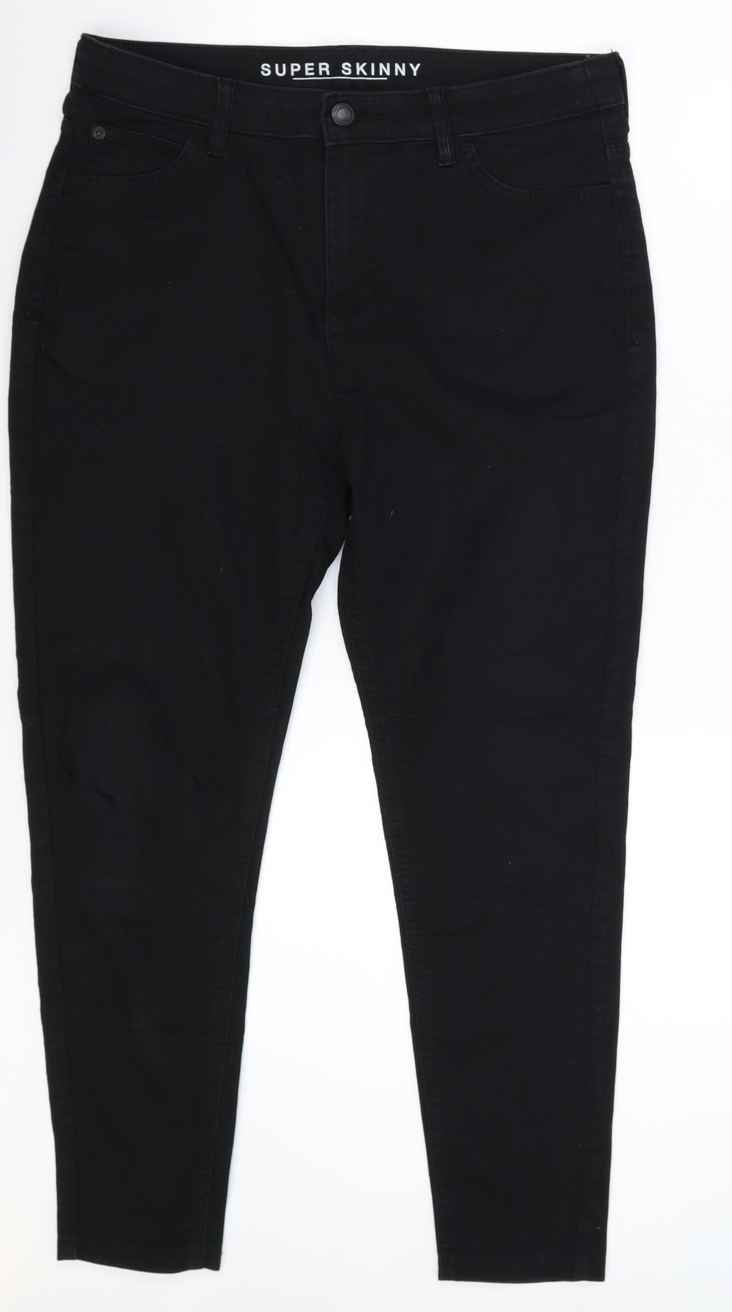 Marks and Spencer Womens Black  Denim Jegging Jeans Size 14 L25 in