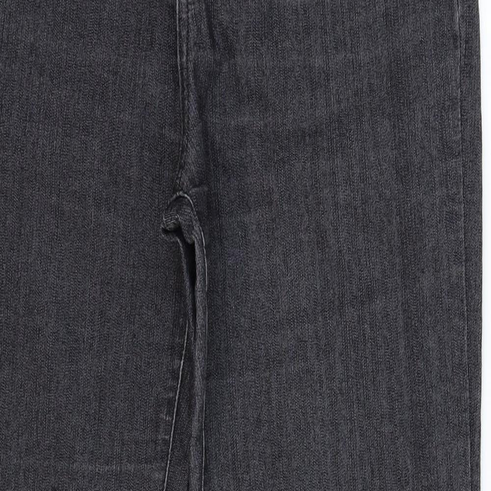 Per Una Womens Black  Denim Bootcut Jeans Size 10 L30 in