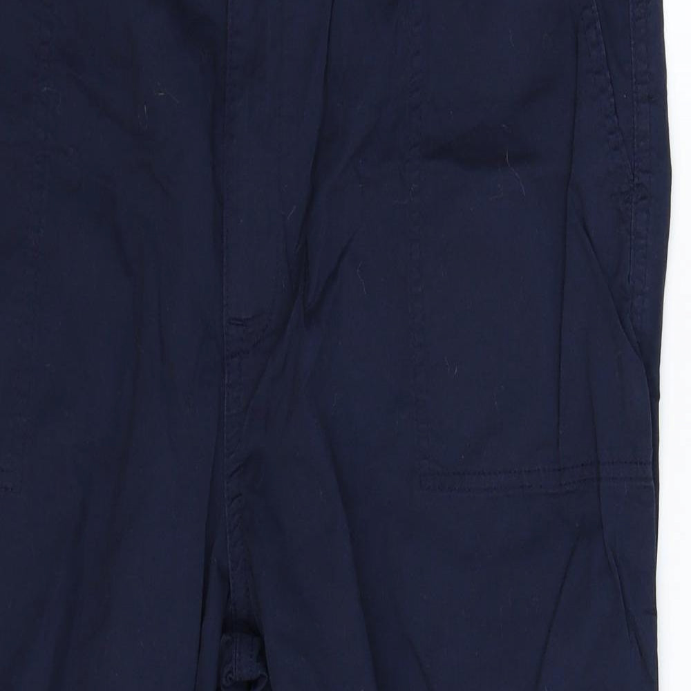F&F Womens Blue   Cropped Trousers Size 16 L21 in