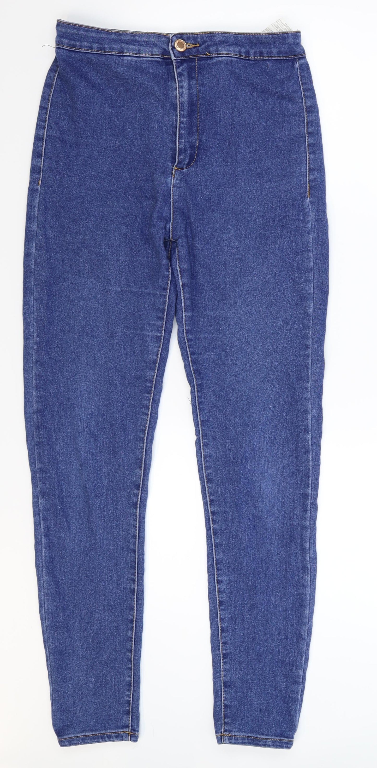 Bershka Womens Blue  Denim Jegging Jeans Size 10 L28 in