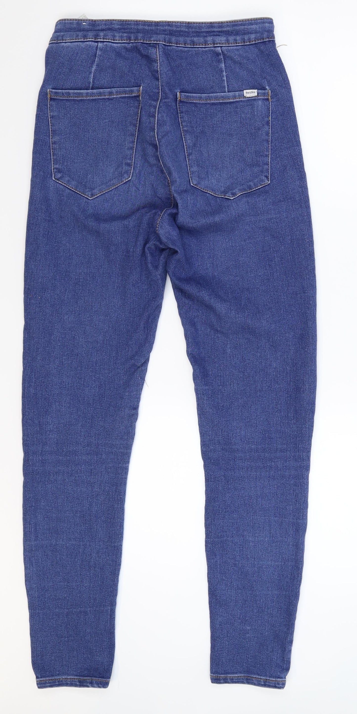 Bershka Womens Blue  Denim Jegging Jeans Size 10 L28 in