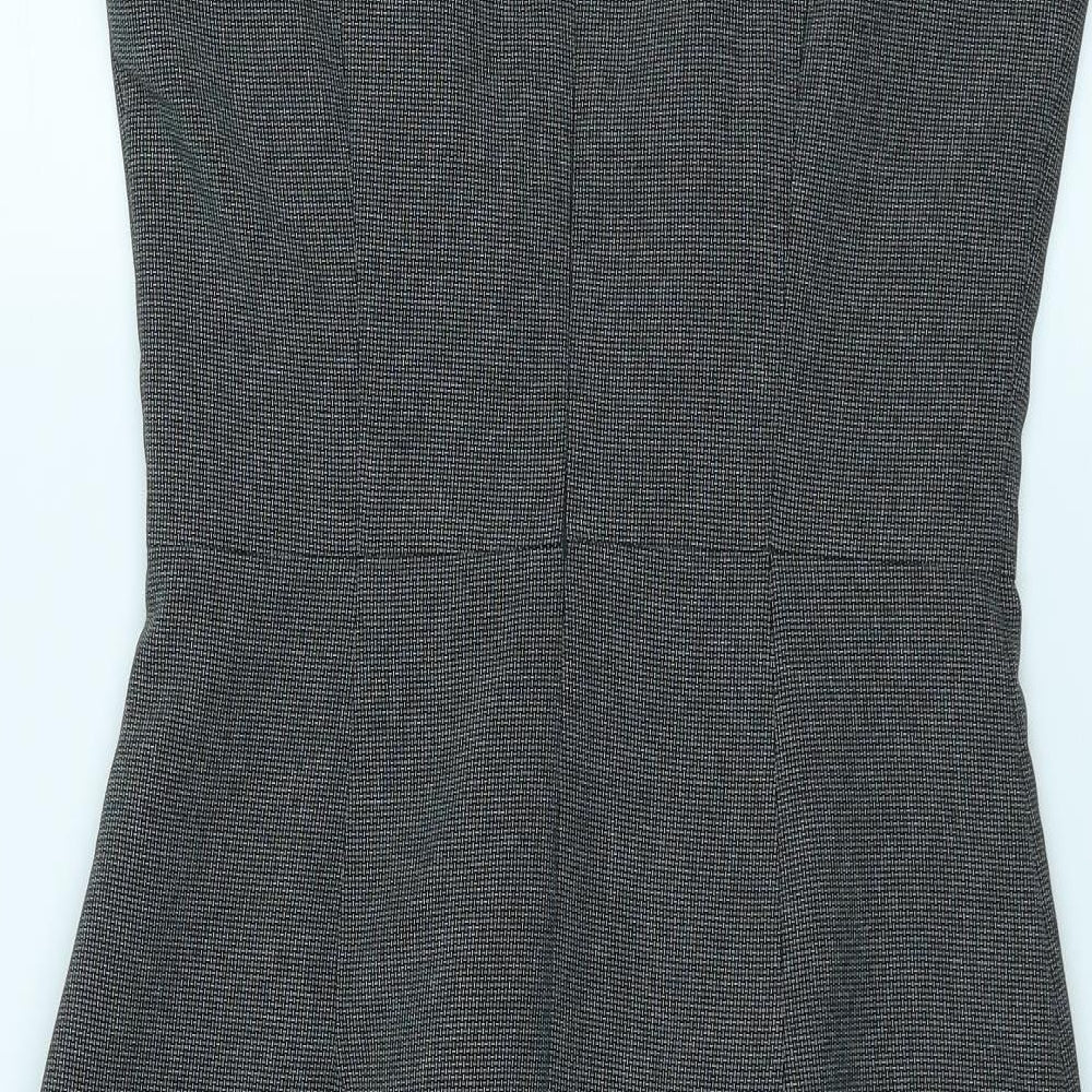 Primark Womens Grey Geometric  Pencil Dress  Size 10