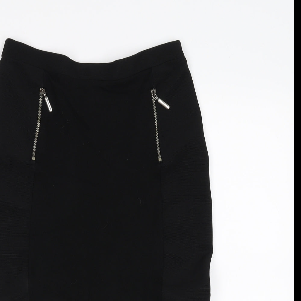 NEXT Womens Black   Straight & Pencil Skirt Size 8  - Bodycon