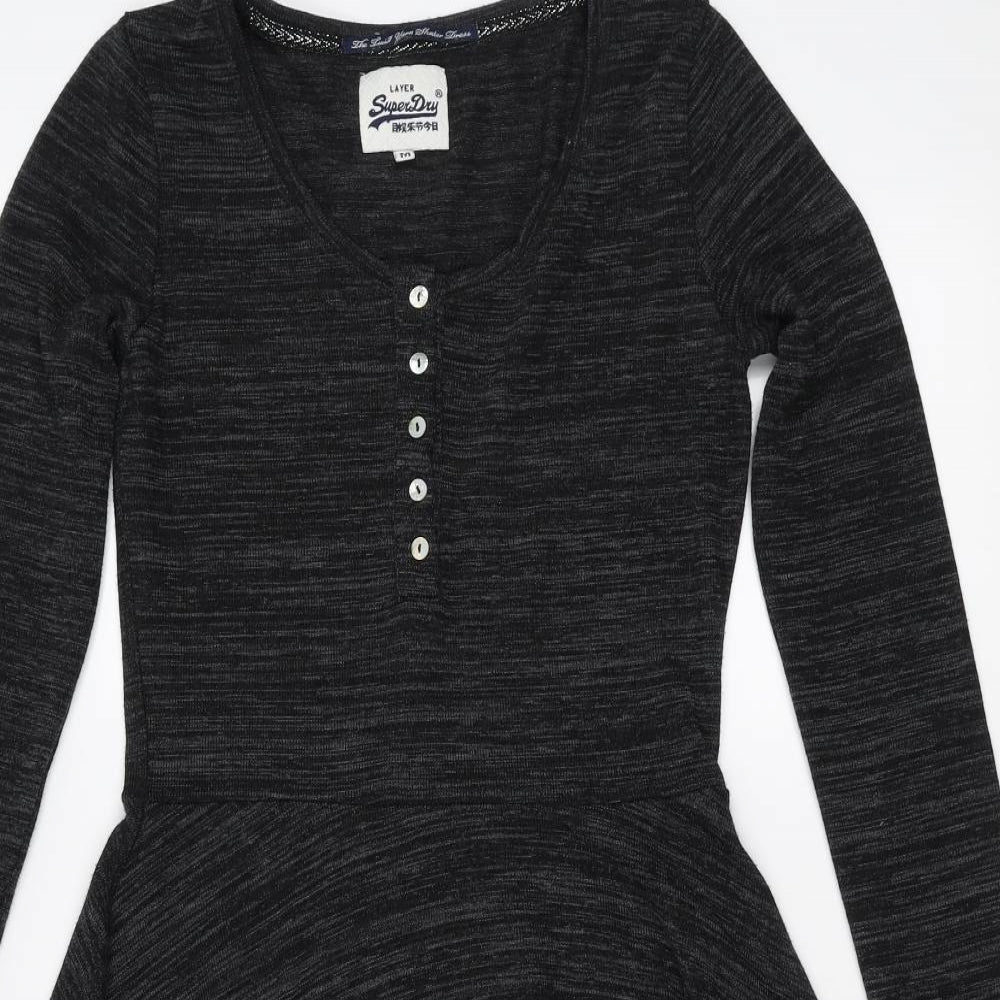 Superdry Womens Grey   Fit & Flare  Size M