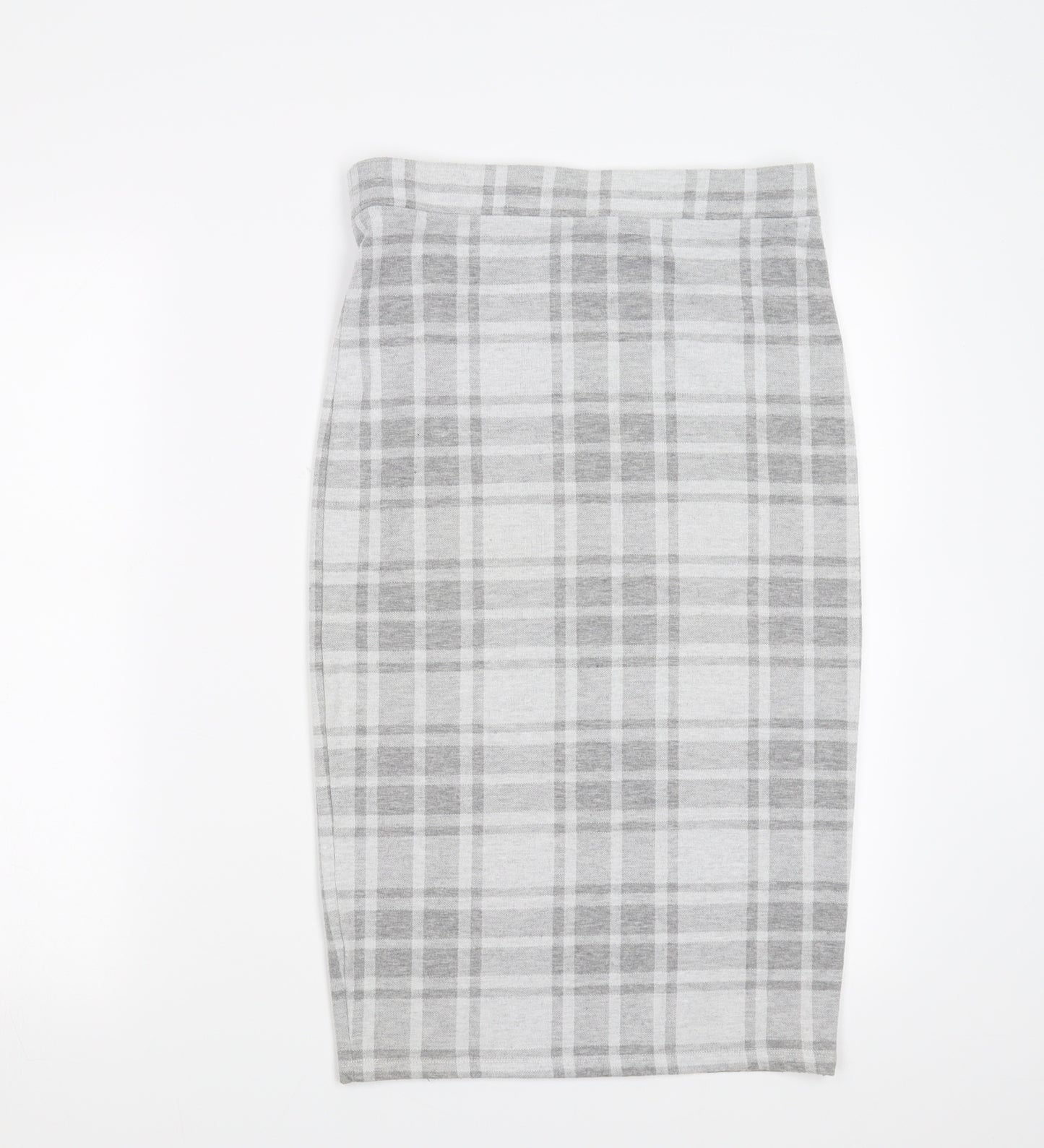 River Island Womens Grey Check  Straight & Pencil Skirt Size 12