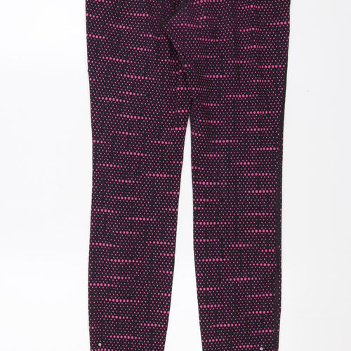 Nike Womens Pink Geometric  Compression Leggings Size S L30 in