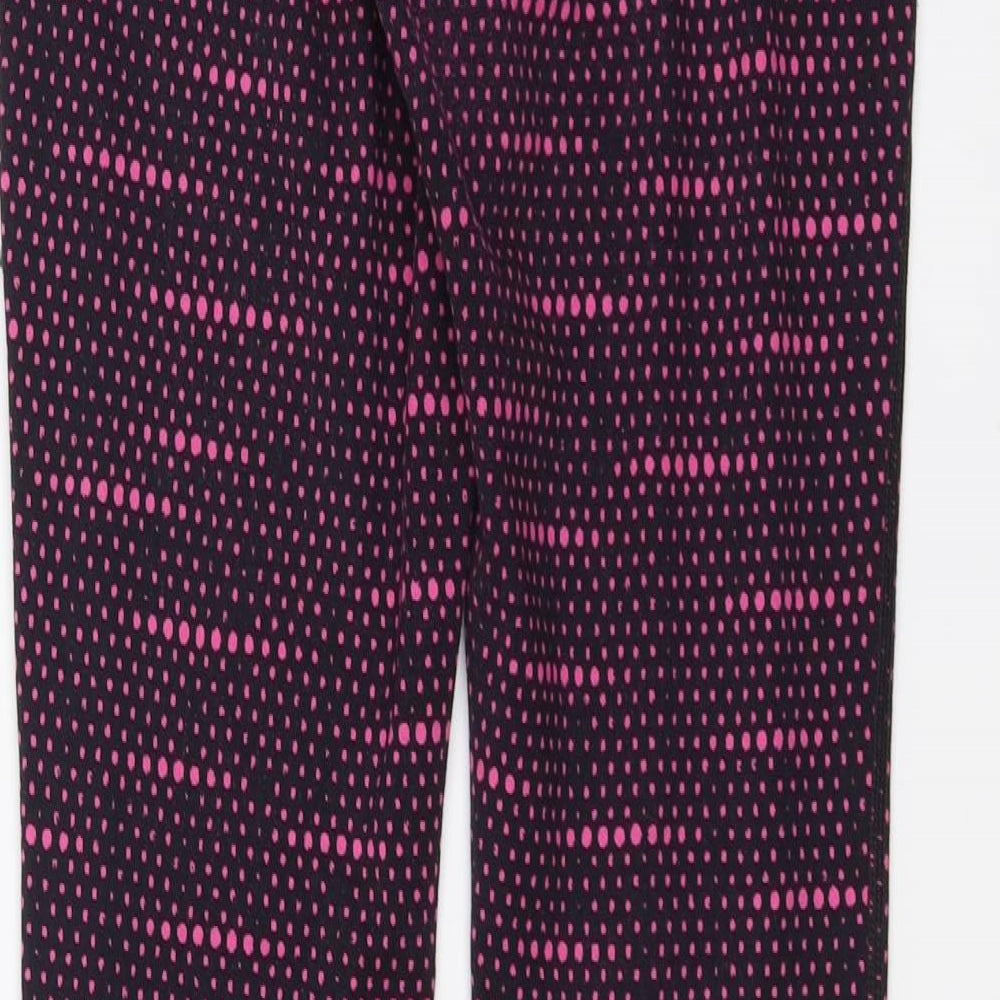 Nike Womens Pink Geometric  Compression Leggings Size S L30 in