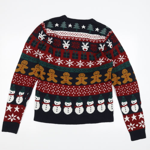 Nutmeg Mens Blue   Pullover Jumper Size S  - Christmas  Jumper