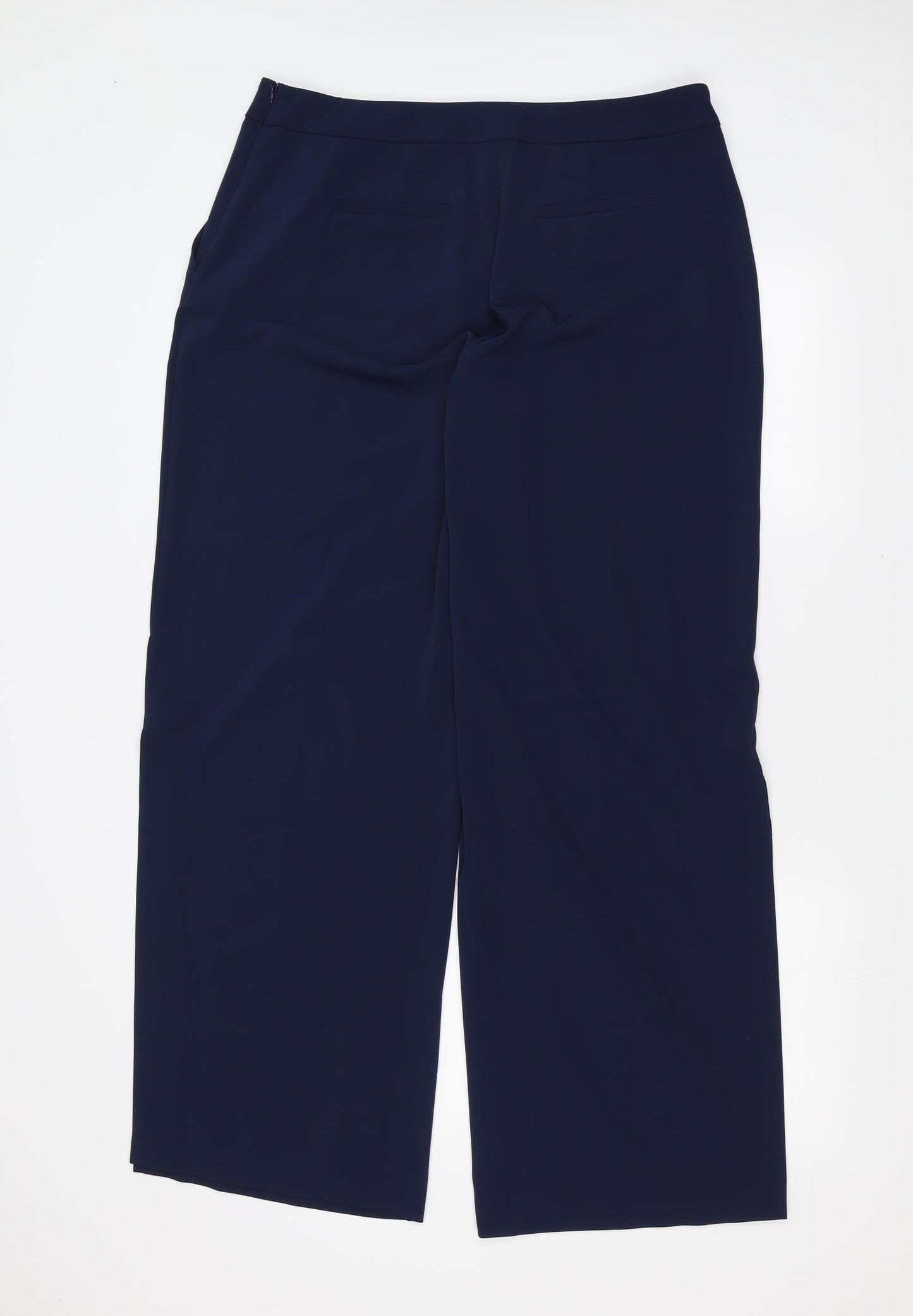 Nutmeg Womens Blue   Trousers  Size 14 L32 in - split leg