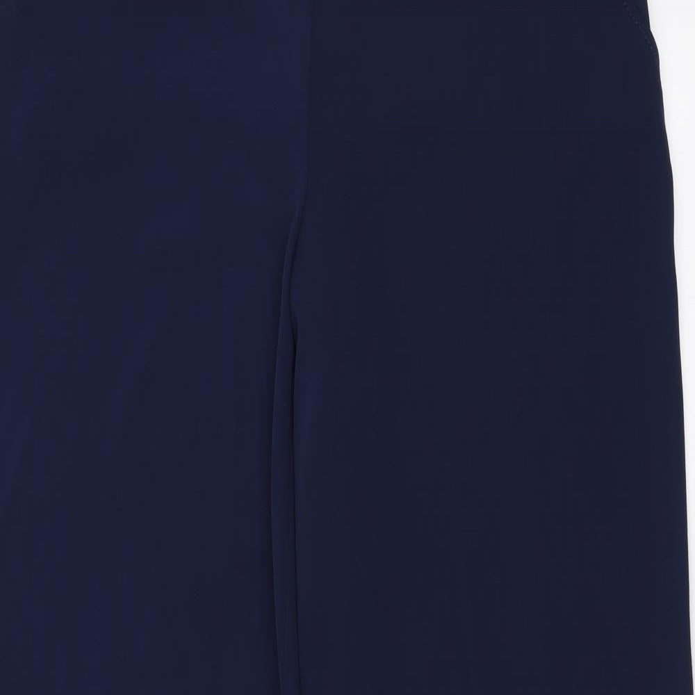 Nutmeg Womens Blue   Trousers  Size 14 L32 in - split leg