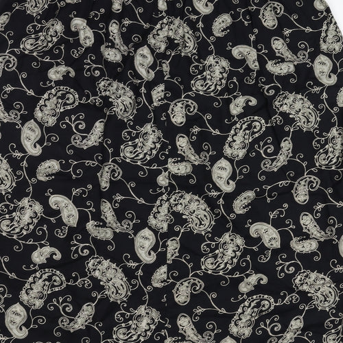 Marks and Spencer Womens Black Paisley  Mini Skirt Size 20