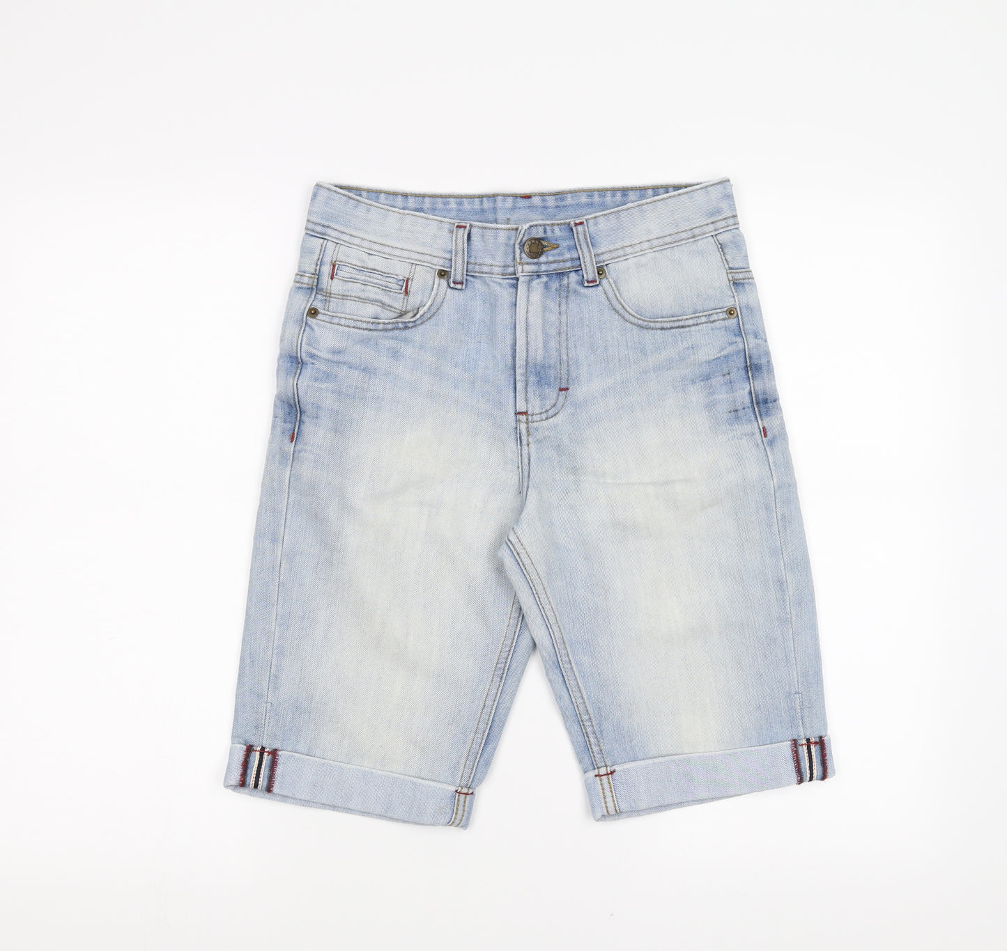 Primark Mens Blue  Denim Bermuda Shorts Size 28 in