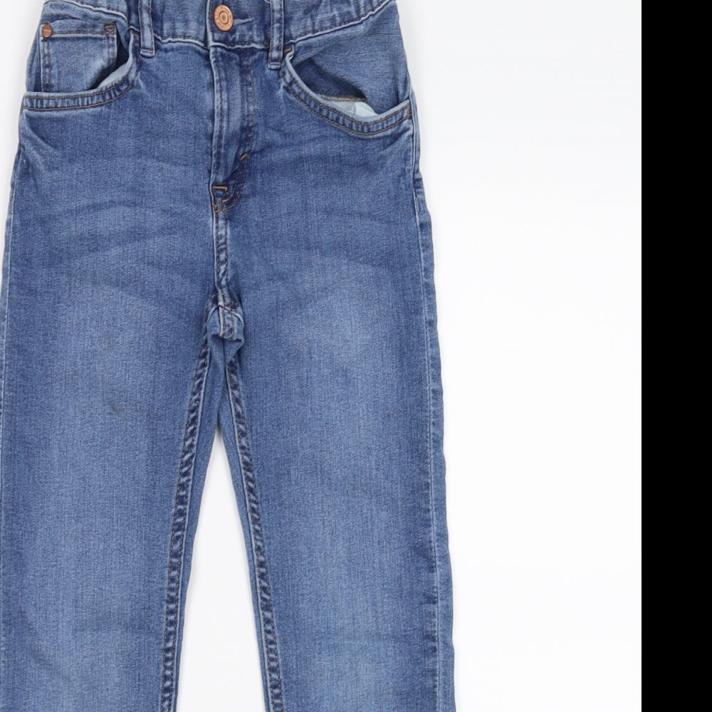 H&M Boys Blue  Denim Straight Jeans Size 6-7 Years