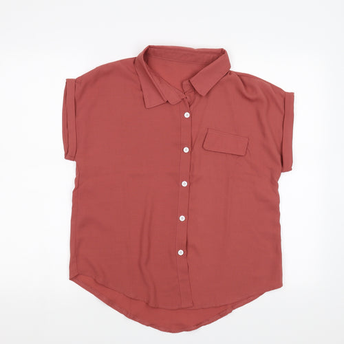 SheIn Womens Pink   Basic Blouse Size M