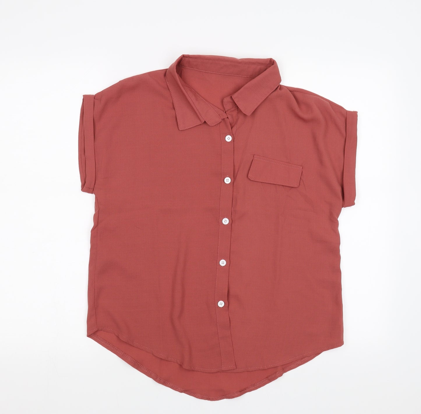 SheIn Womens Pink   Basic Blouse Size M