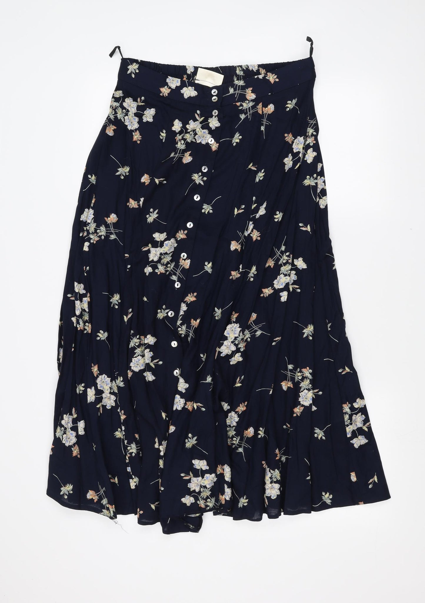 exceptional woman Womens Blue Floral  Maxi Skirt Size 18