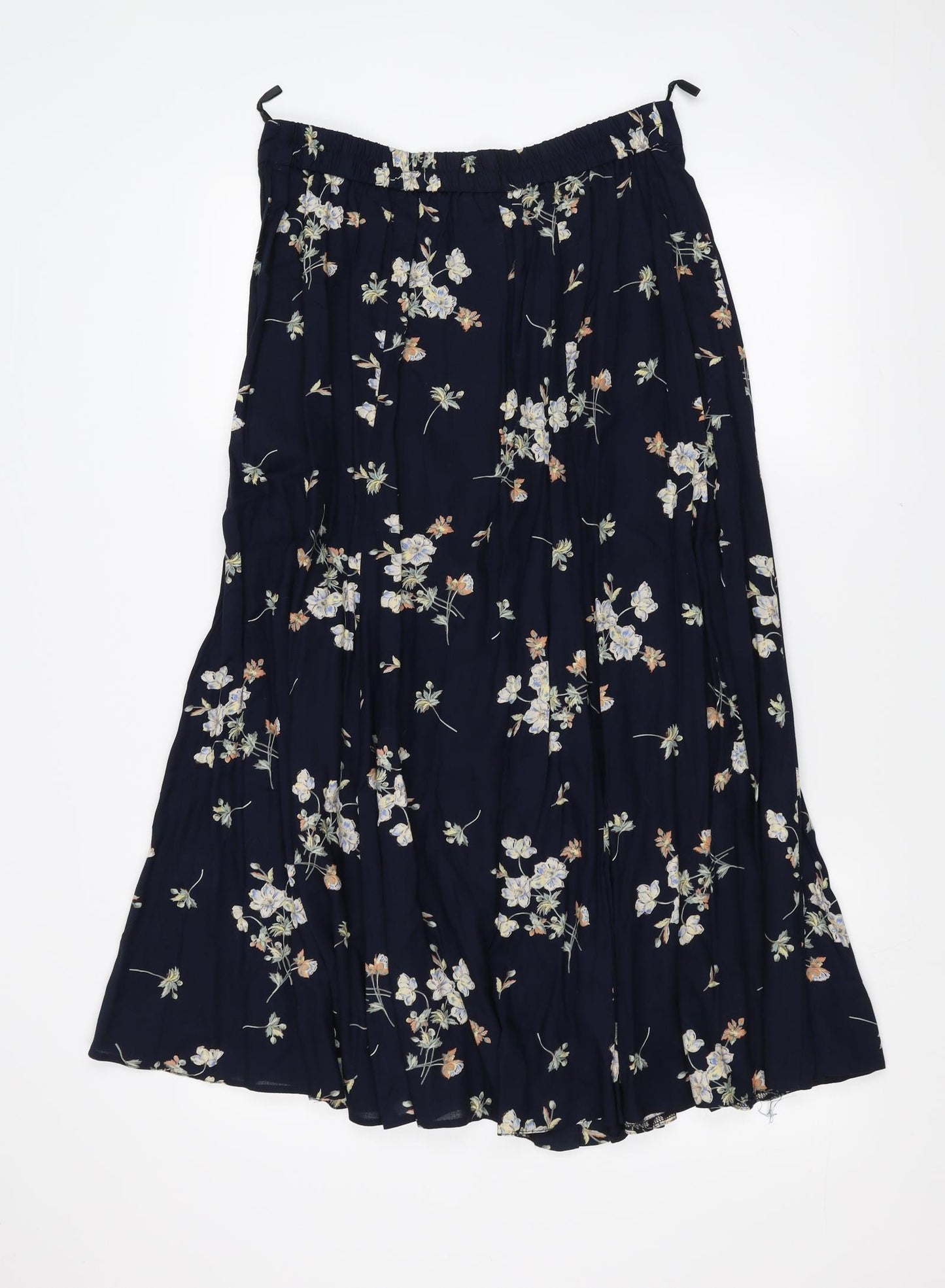 exceptional woman Womens Blue Floral  Maxi Skirt Size 18
