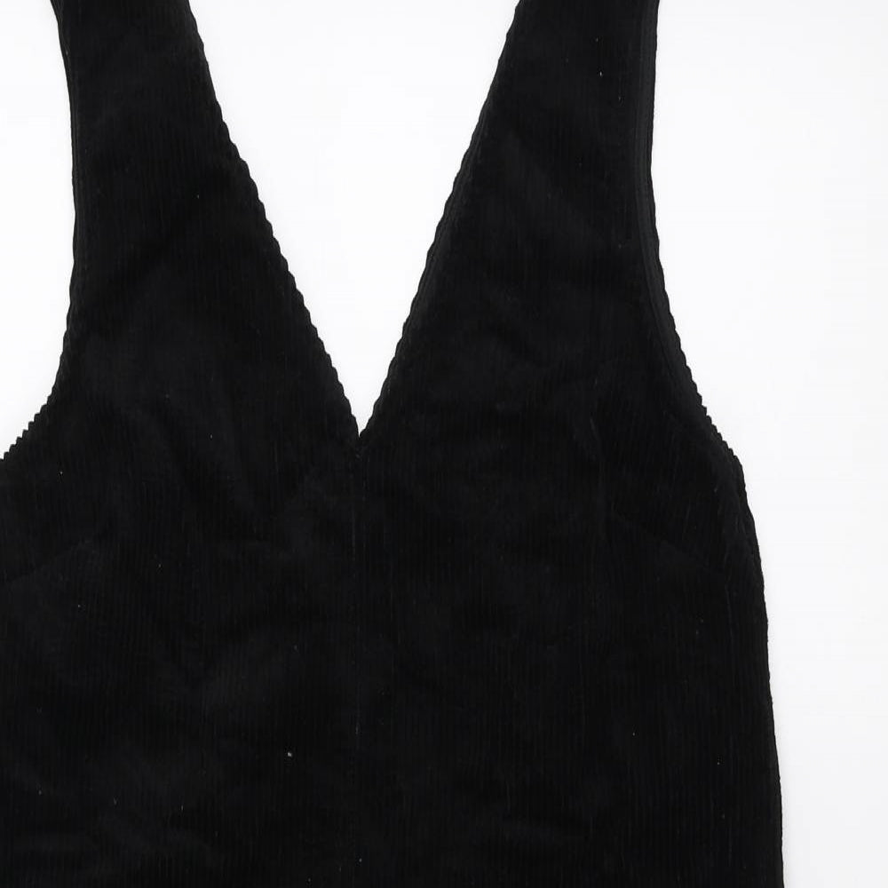 New Look Womens Black  Corduroy Mini  Size 8