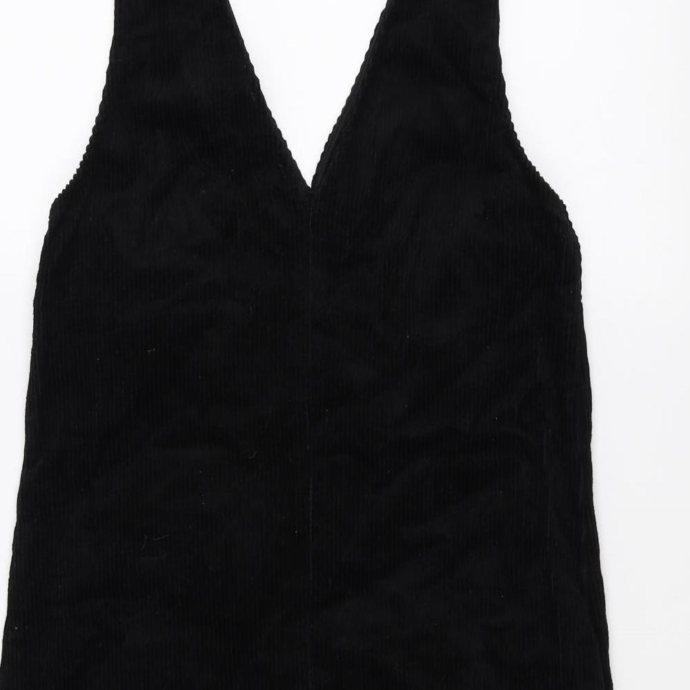 New Look Womens Black  Corduroy Mini  Size 8