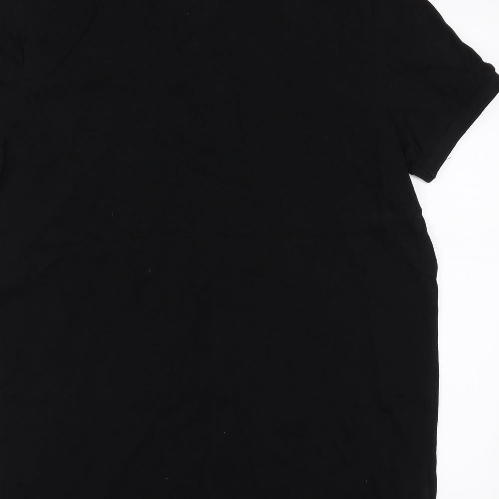 United Colors of Benetton Mens Black    Polo Size M  - Muscle Fit
