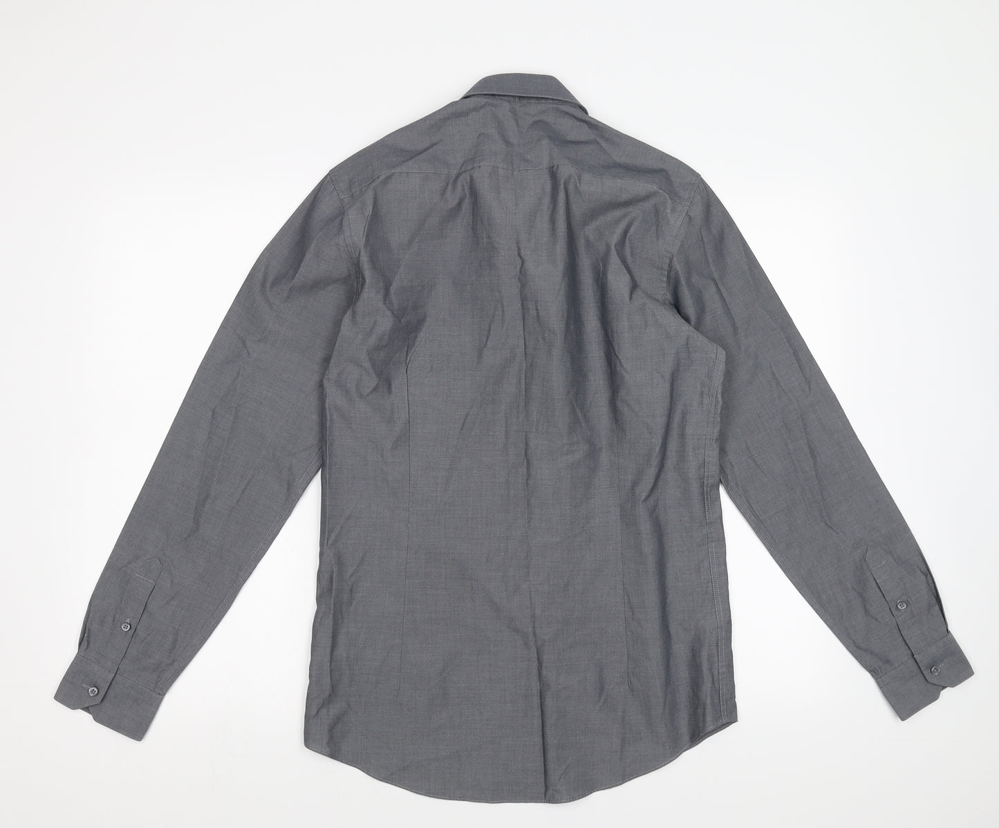 Red Herring Mens Grey    Dress Shirt Size 14.5