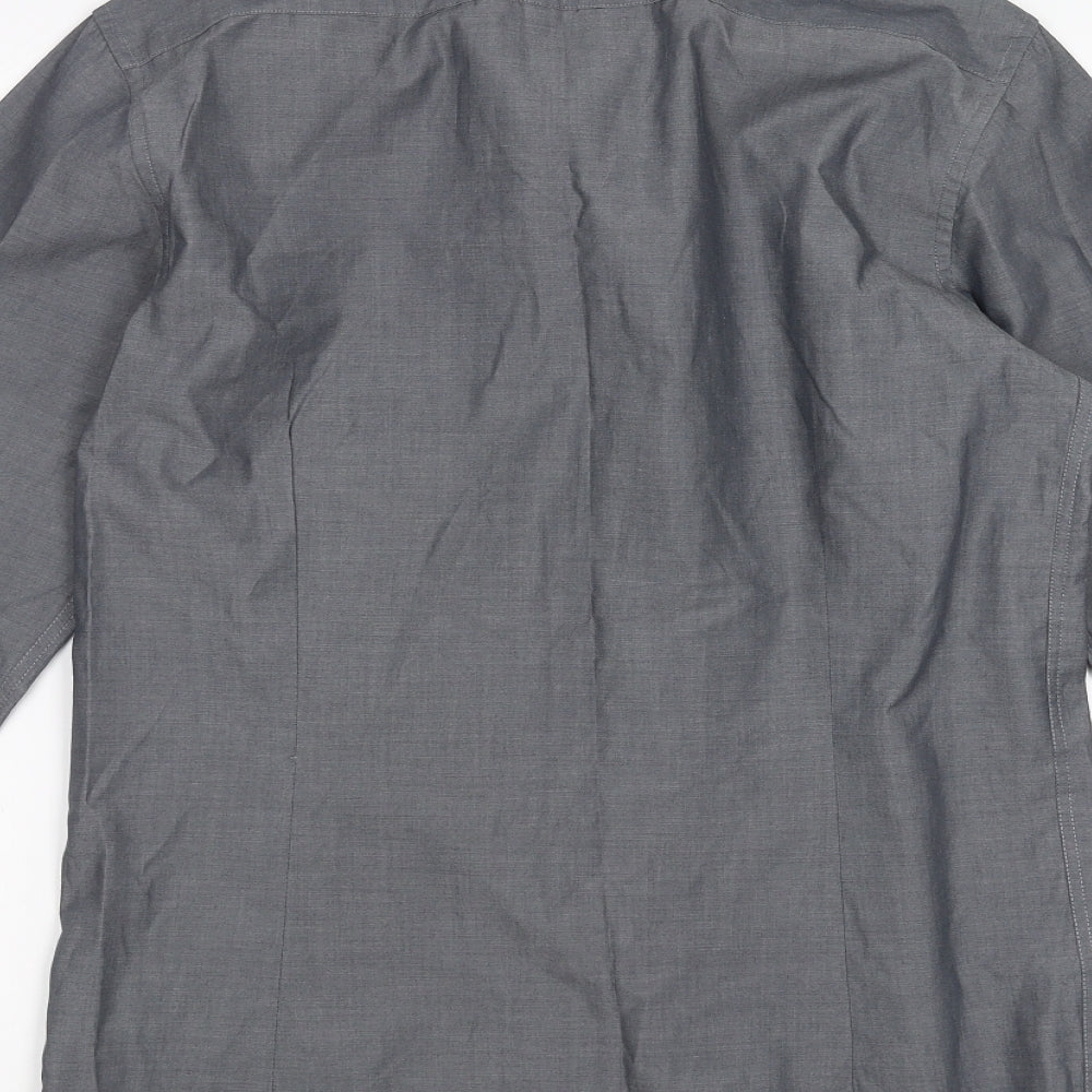 Red Herring Mens Grey    Dress Shirt Size 14.5