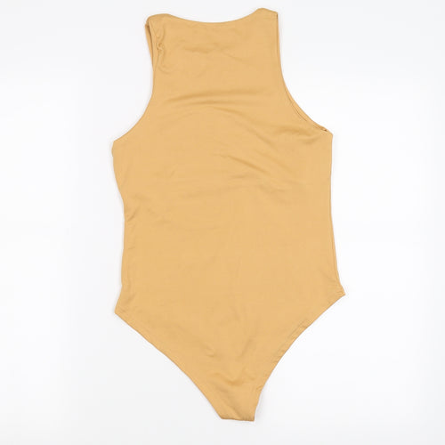 Trendyol Womens Gold   Bodysuit One-Piece Size S