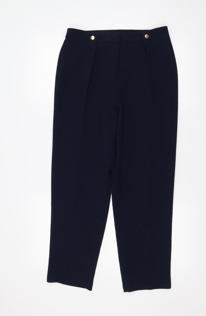 Topshop Womens Blue   Trousers  Size 10 L26 in