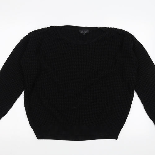 Topshop Womens Black   Pullover Jumper Size 8