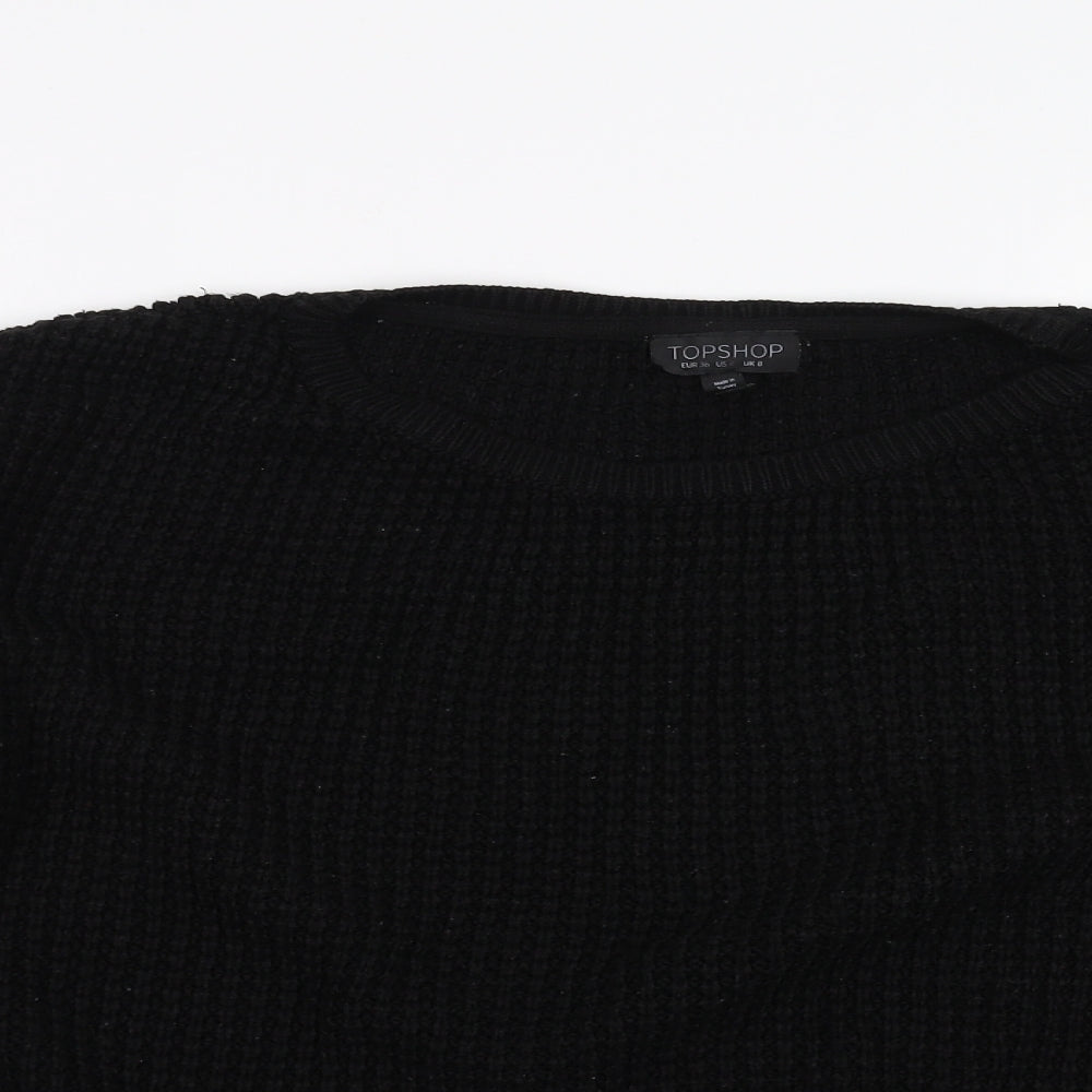 Topshop Womens Black   Pullover Jumper Size 8