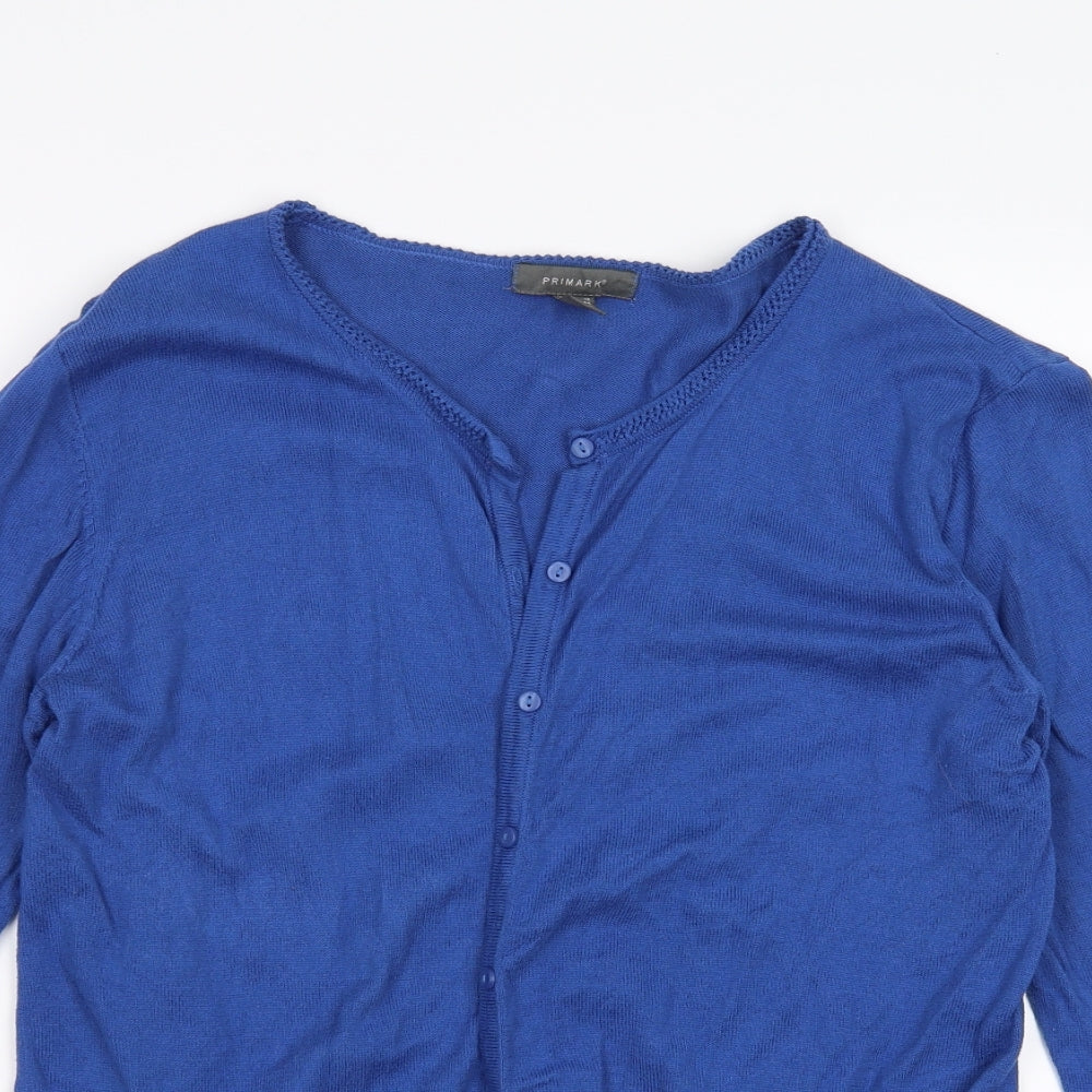 Primark Womens Blue   Cardigan Jumper Size 16