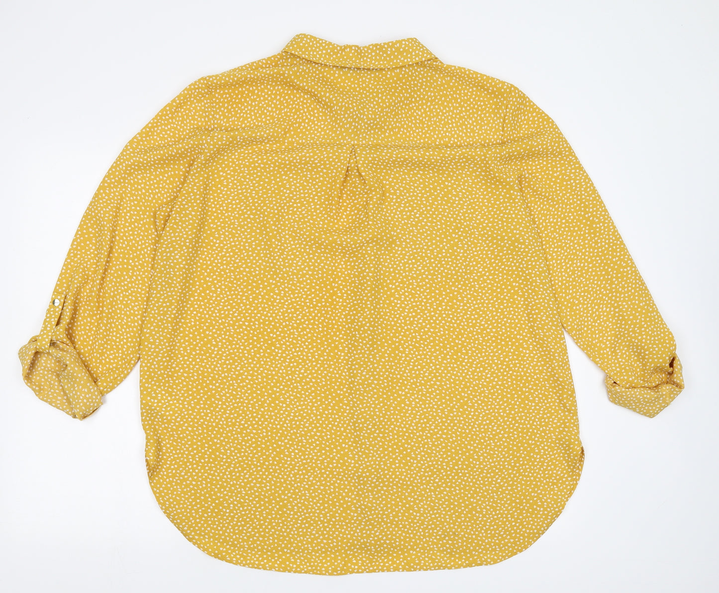 F&F Womens Yellow Geometric  Basic Blouse Size 20
