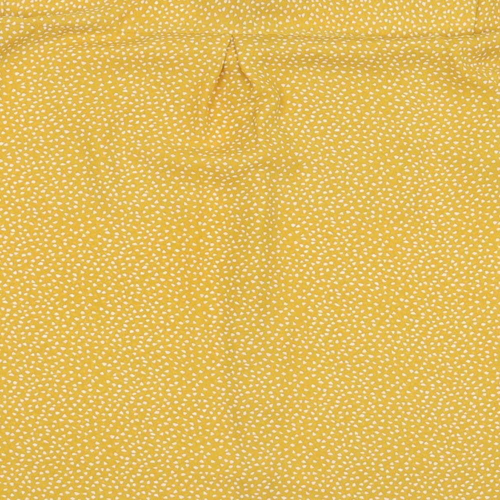 F&F Womens Yellow Geometric  Basic Blouse Size 20