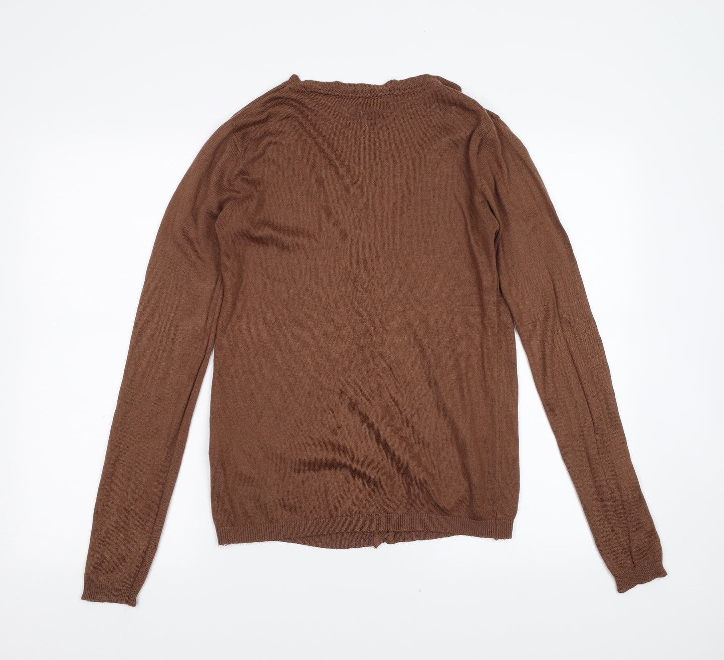 Amisu Womens Brown   Cardigan Jumper Size S