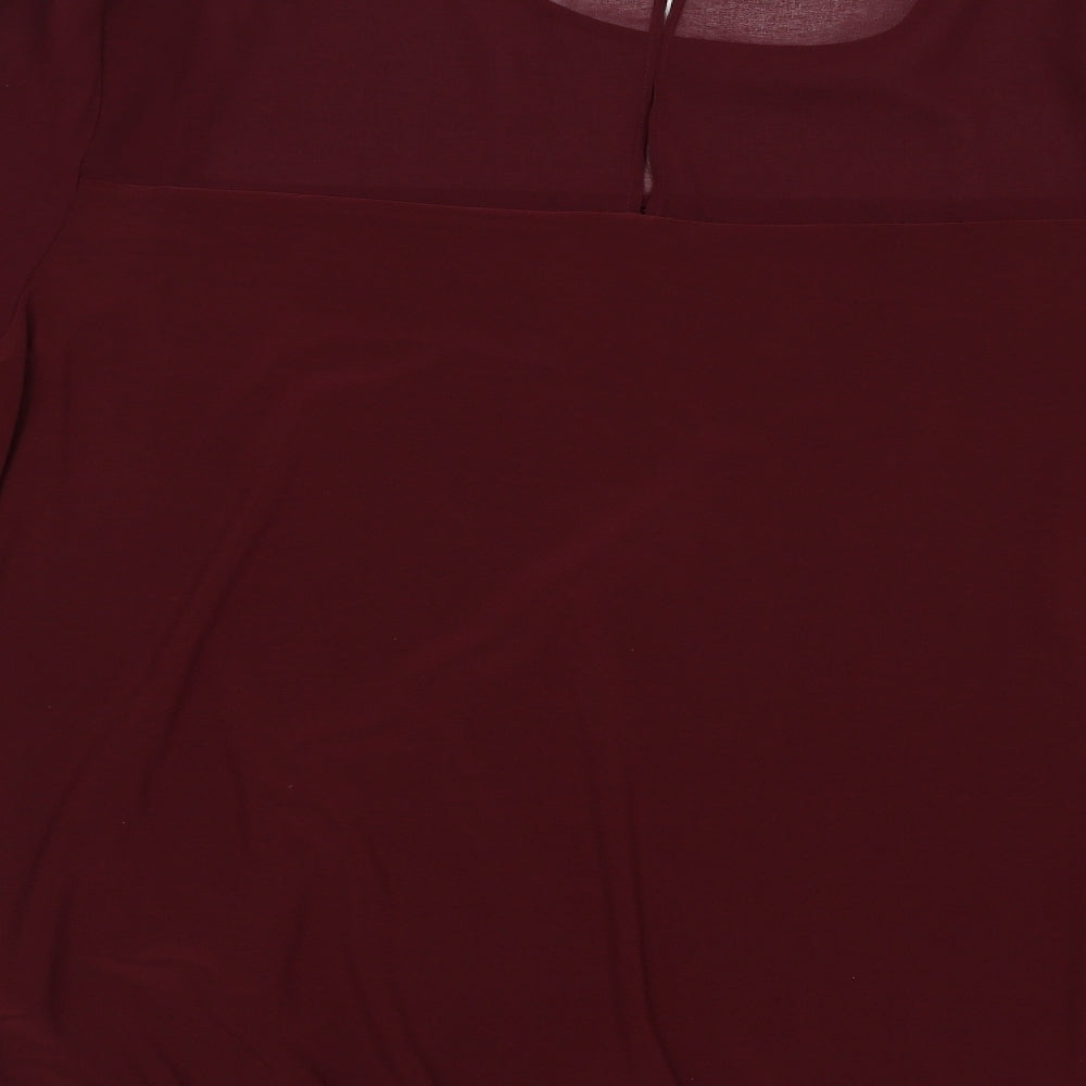 Debenhams Womens Purple   Basic Blouse Size 20  - burgundy
