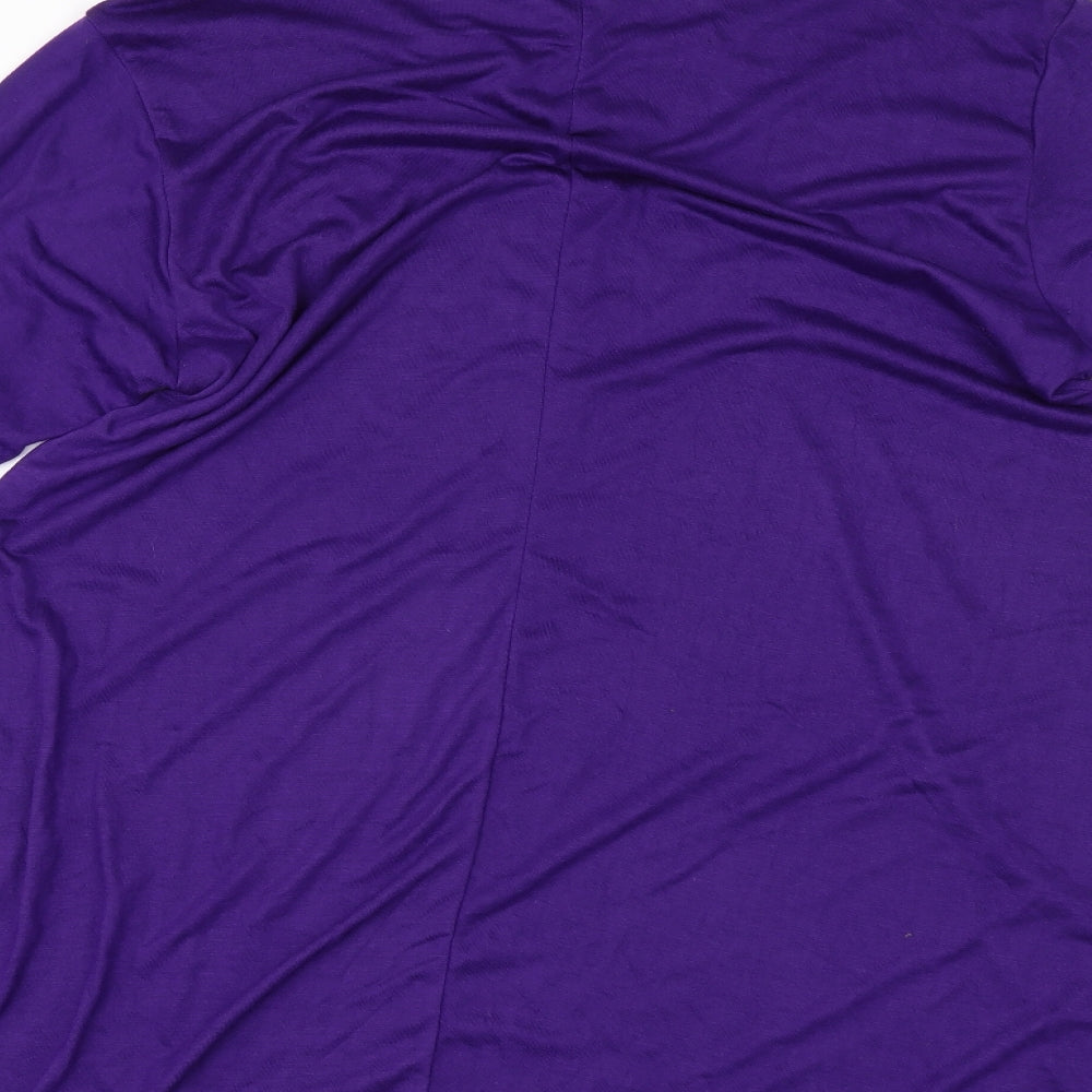 Be Jealous Womens Purple   T-Shirt Dress  Size 26