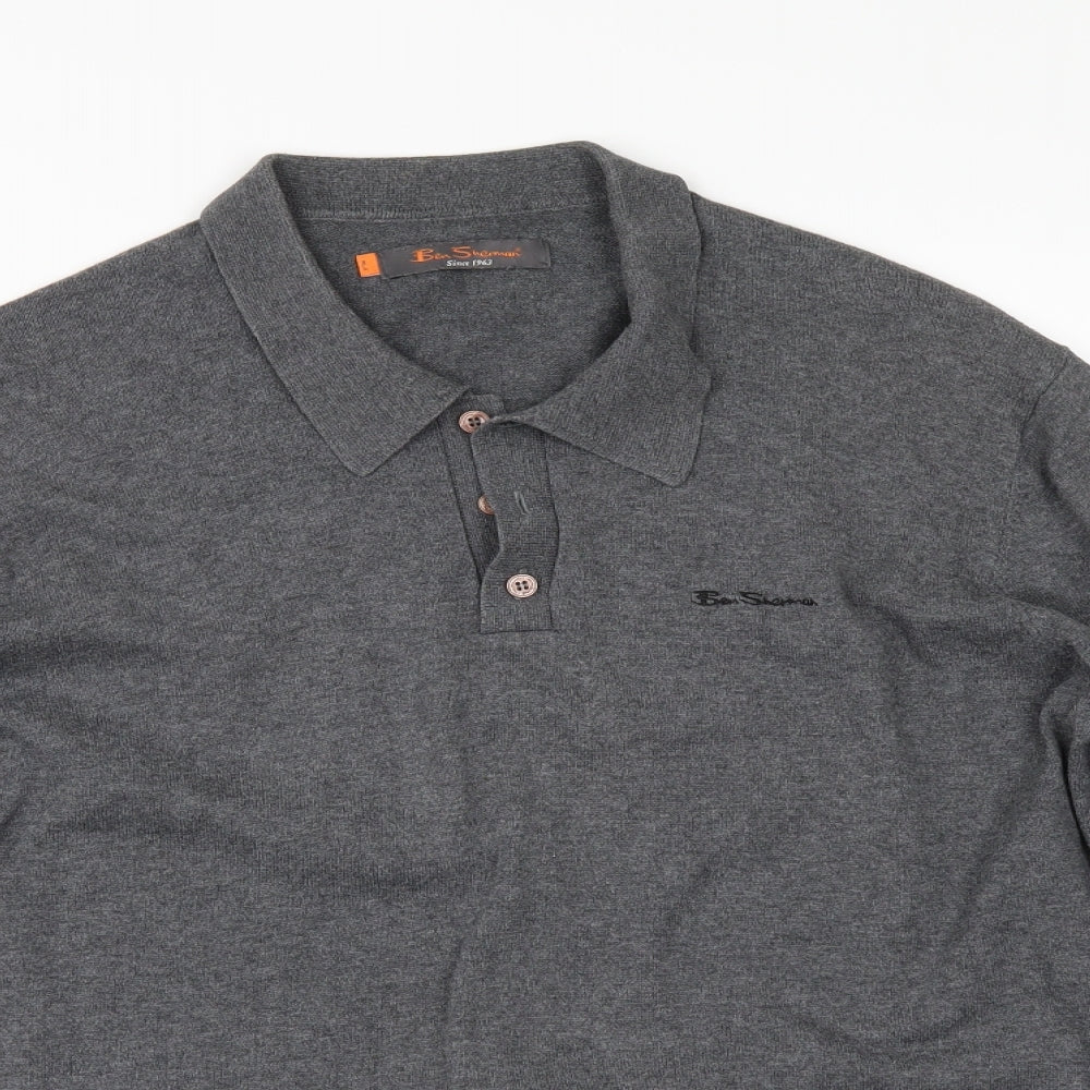 Ben Sherman` Mens Grey   Pullover Jumper Size XL