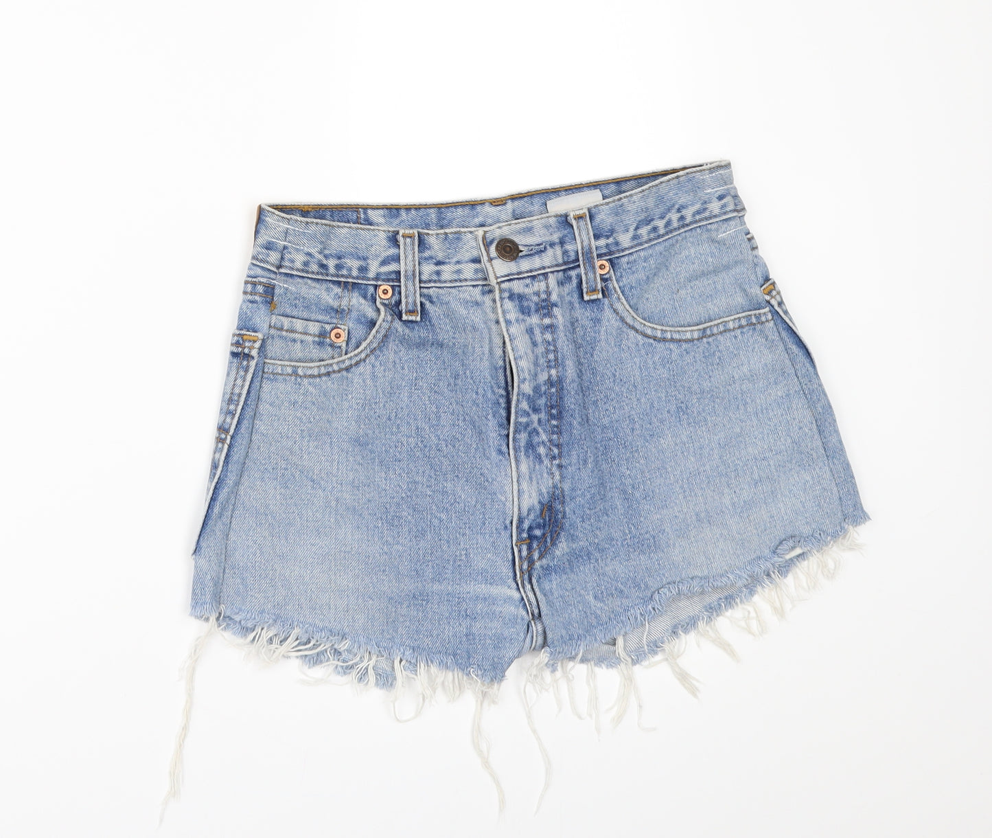 Levi's Womens Blue  Denim Cut-Off Shorts Size 28 in