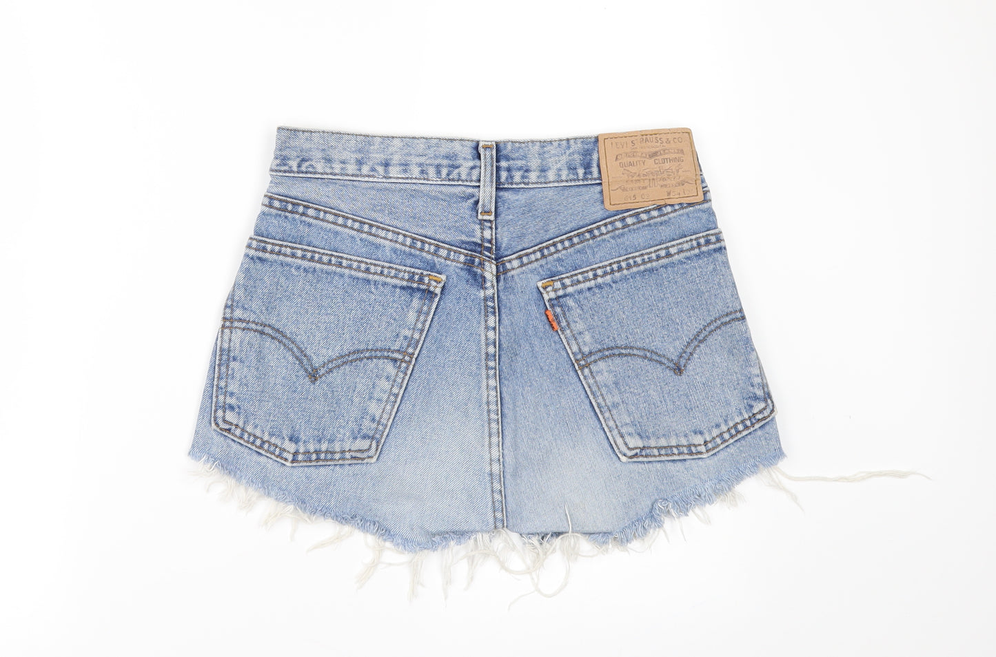 Levi's Womens Blue  Denim Cut-Off Shorts Size 28 in