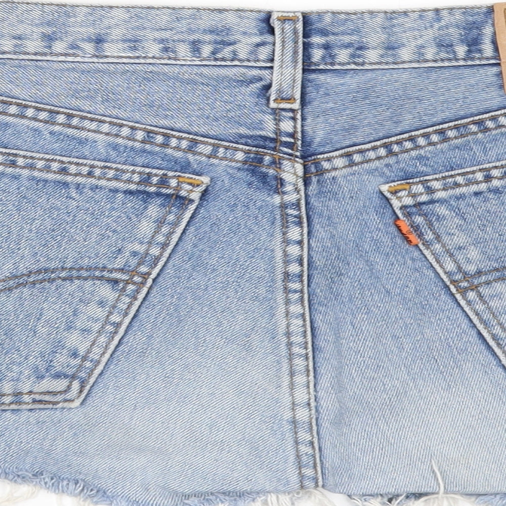 Levi's Womens Blue  Denim Cut-Off Shorts Size 28 in