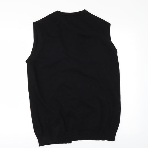 Burton Mens Black   Cardigan Jumper Size M  - WAISTCOAT