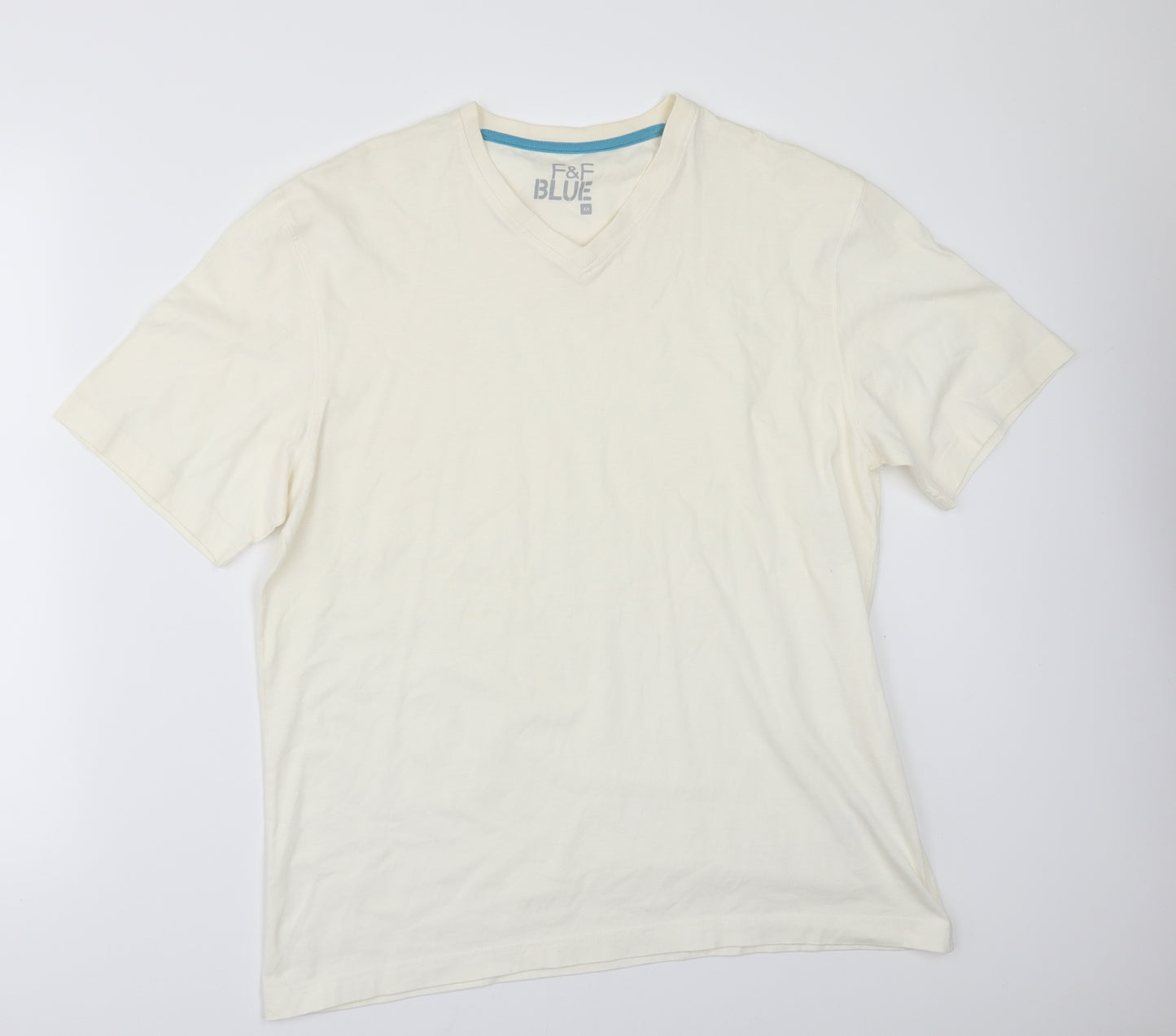 F&F Mens Ivory    T-Shirt Size M