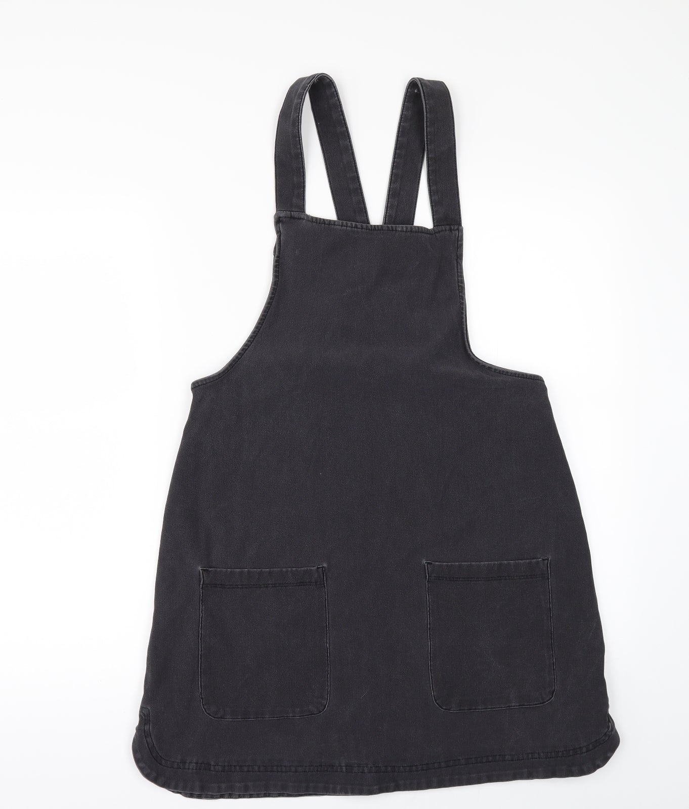 Matalan Womens Grey  Denim Pinafore/Dungaree Dress  Size 12