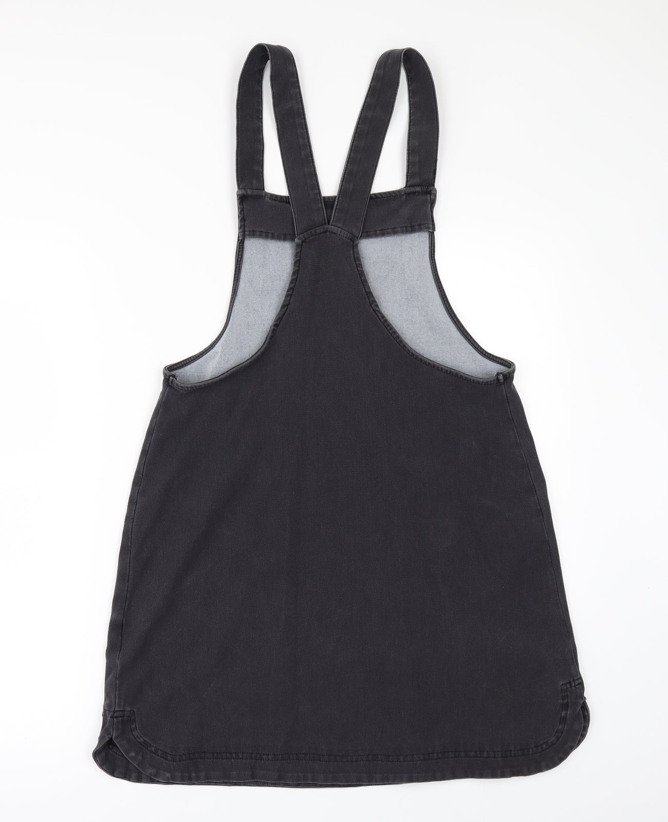Matalan Womens Grey  Denim Pinafore/Dungaree Dress  Size 12