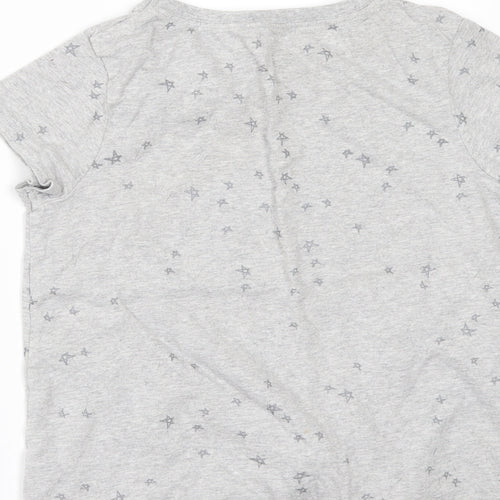 NEXT Girls Grey Geometric  Basic T-Shirt Size 9 Years