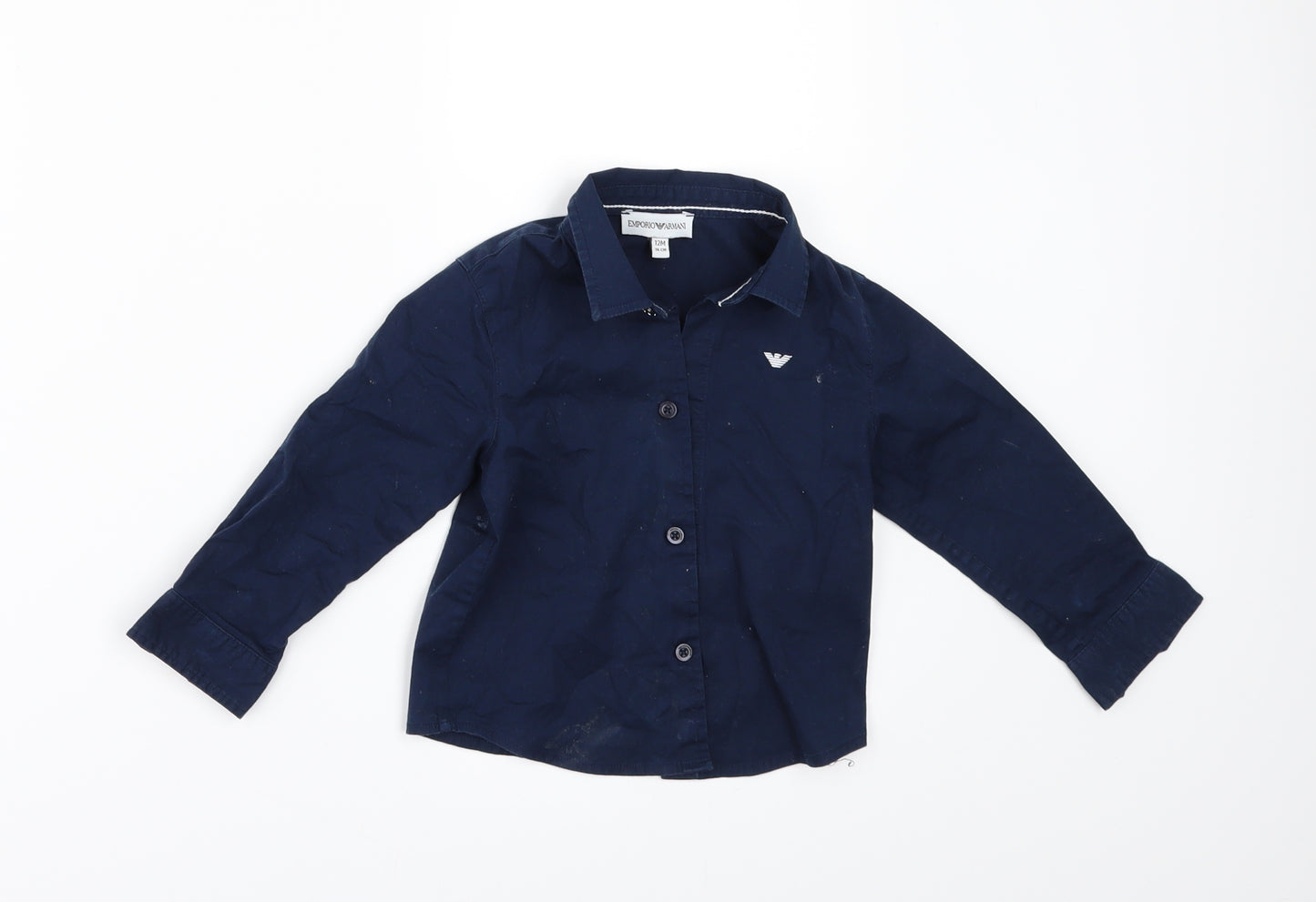 Emporio Armani Boys Beige   Basic Button-Up Size 12 Months